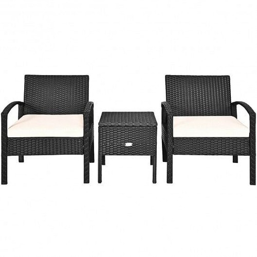 Piece rattan wicker sofa - 3,