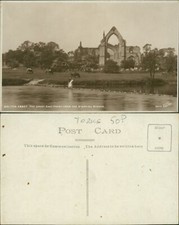 Bolton Abbey East Front From Stepping Stones Walter Scott 5977 Real Photo RP
