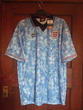 England 1990 third - , shirt