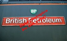Original  35mm  Railway Slide (AT12) 'British Petroleum' Nameplate @ Oxford Oct