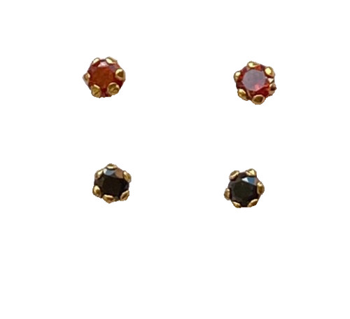 Gold indian nose stud - 22,