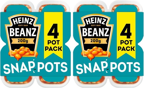 Heinz baked beans snap pots - baked,