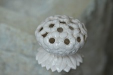 Vintage Ivory Porcelain Flower Frog by Royal China Works Worcester - c.1897