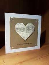 Handmade Personalised Wedding