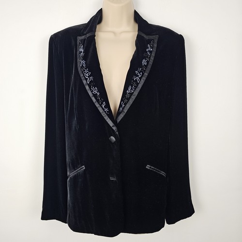 Vtg laura ashley black - black, velvet