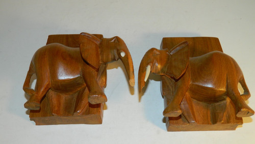 Teak wooden elephant book - wooden, &