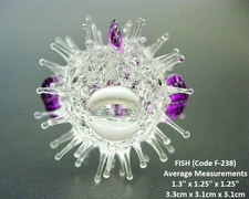 Purple spiky glass - spiky, home