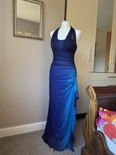 Blue Ombre Sparkle Prom Dress