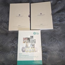 Royal Mint 2020/2021/2022 Uk Annual Coin Sets Brilliant Uncirculated Sealed