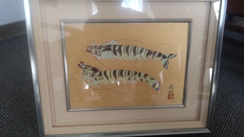 Japanese painting tiger - painting, of