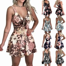 Womens Floral Romper Summer