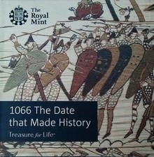 2016 Battle of Hastings 50p Silver Proof Piedfort Coin Cased With COA etc