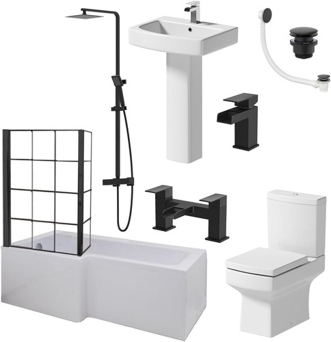 Complete bathroom suite - complete,