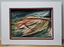 Vintage Abstract Painting South African Expressionist School Bloemfontein Framer