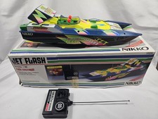 Nikko Jet Flash 1:30 Scale RC Boat - Tested - Boxed - Retro - 19206 - 27mhz