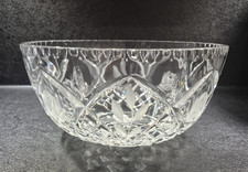 VINTAGE LEAD CUT GLASS CRYSTAL LARGE FRUIT BOWL