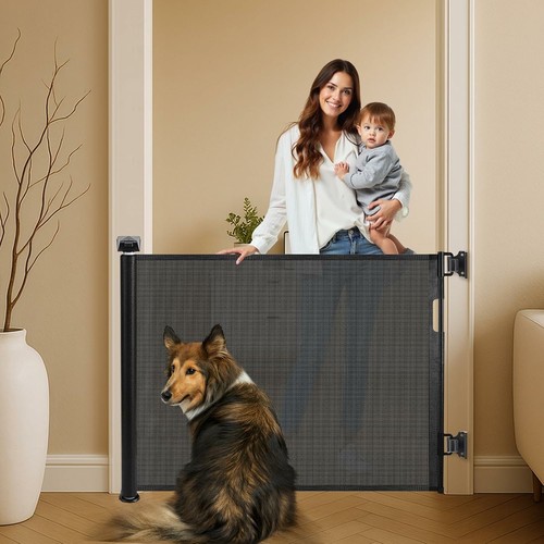 Retractable stair gate for - retractable,