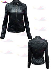 Womens ladies faux leather