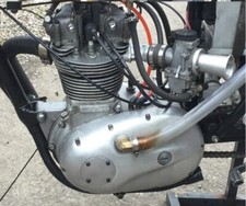 BSA 250 c15/B25 hybrid engine. 8 UK&ITA top speed records. 26bhp at rear wheel