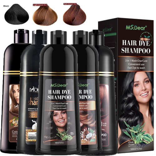 500ml hair dye shampoo - hair,