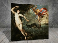 Titian Perseus and Andromeda CANVAS PAINTING ART PRINT POSTER SQ 998