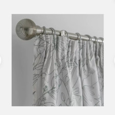 Save 50% Habitat Floral Blackout Pencil Pleat Curtains Green & White 168 x 229cm