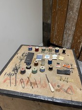 Vintage Sewing Kit Set Bundle Thread Needles Pins Seamstress Tailor Dress Making