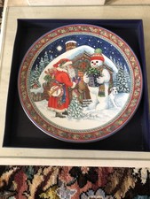 Sue Scullard Christmas Tales, Santa and the Snowman, Royal Worcester England #6