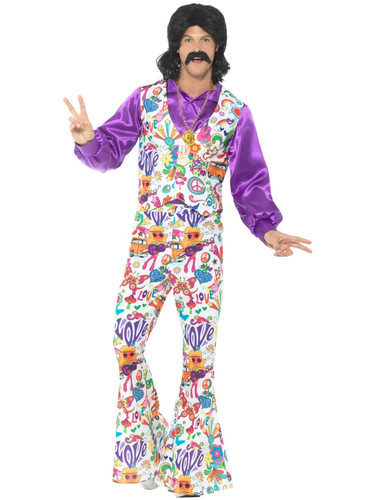 Mens 60s 70s hippie costume - hippie,