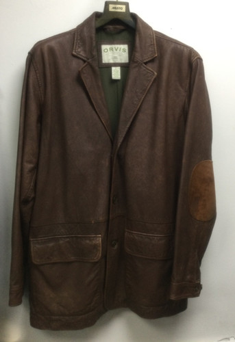 Orvis leather field jacket - leather,