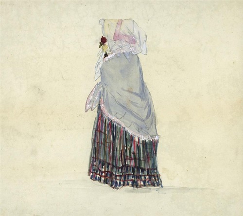 Study lady antique - study, a