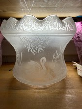 antique satin acid etched swan