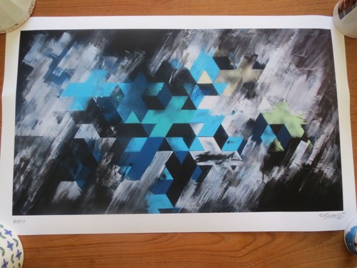 One storm screen print - "storm",