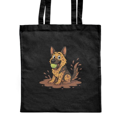 Muddy german shepherd - german, shepherd'