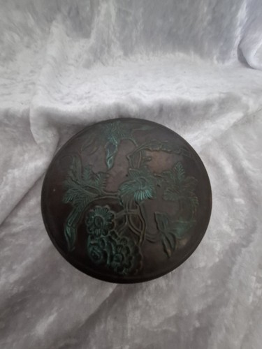 Bronze oriental dish with lid - oriental,