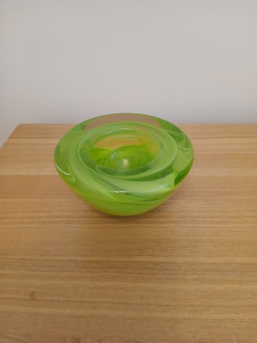 Kosta boda green swirl glass - kosta,