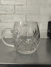 Crystal Glass Pint Tankard Cut
