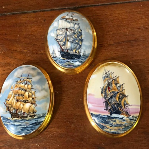 Set miniature oval - of, 3