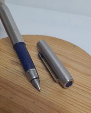 Vintage Parker 25 Fountain Pen Stainless Steel Blue Cap & Grip