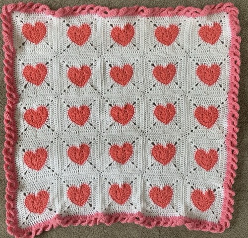 Handmade crochet baby blanket - handmade,
