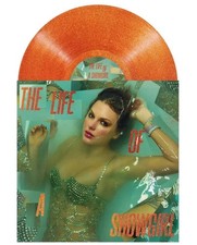 TAYLOR SWIFT LIFE OF A SHOWGIRL PORTOFINO ORANGE GLITTER VINYL LP SEALED NEW