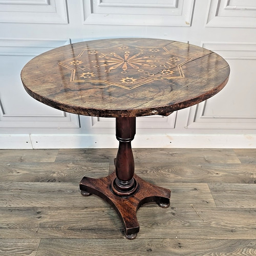 Antique tilt top table - table, –