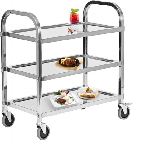 Tier stainless steel serving - steel,