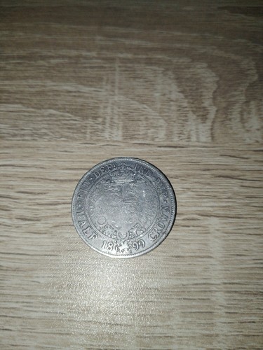1899 half crown queen victoria - half,
