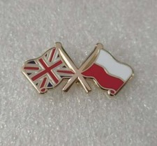 UK Poland Pin Badge British