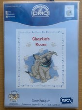 Name Sampler Perfect Pets ~ RSPCA Cross Stitch Kit ~ DMC (Puppy) Charlie’s Room