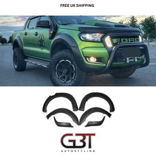 Wheel Arch Kit Smooth Black  With Holes Fender Flares For Ford Ranger T7 16-18