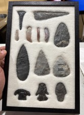 13 GUARANTEED Authentic Arrowheads Native American Points Artifacts Ohio Lot