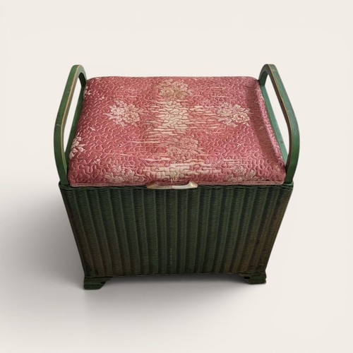 Vintage lloyd loom ottoman - lloyd,