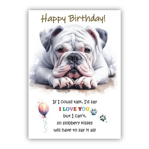 Birthday card from - the, dog